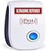 Ultrasonic Pest Repeller Repellent Indoor Pest Control Devices get rid of Rats Mice Ants Roaches Mosquitoes Insects Flea Spiders other pest repell device new generation for home garden (White 1)
