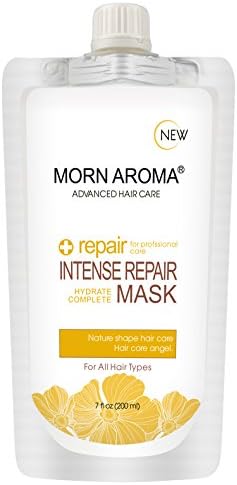 MORN AROMA Hydrating Hair Mask and Deep Conditioner for Dry and Damaged Hair, 7 oz Repair Treated Hair after Shampoo