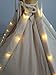 HAN-MM 5 String LED Fairy Lights for Teepee Tents Battery Operated Waterproof LED Strings for Wedding Party Centerpieces Bedroom Kids Decoration (Tent Not Included)
