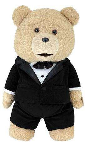 teddy bear in a suit