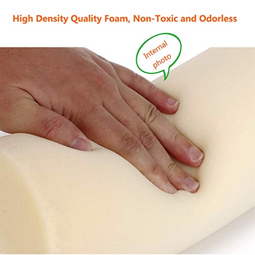 Lumbar Roll Support Pillow Lower Lumbar for Car Office Chair Back Pillow Lower Back Pain Relief Support Back Cushion lumbar Rolls Physical Therapy Pillows Wedge Car Seat Round Foam