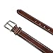 Nautica Boys' 25mm Tubular Belt with Leather Overlay, Brown, 26
