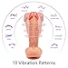Realistic 360° Whirling Vibration Dildo, Adorime Ultra-Soft Flexible Vibrating Dildo with Wireless Remote, Adult Sex Vibrator Toys with Suction Cup for Women 7 Inch 