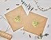 Thank You Stickers Gold Heart Shaped Foil Easy-Pull Adhesive Foil Labels (500 Pack)