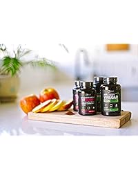 Pastillas de vinagre de sidra de manzana cruda 100% natural (1500 mg | 120 cápsulas) vinagre de...