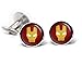 SharedImagination Ironman Cufflinks, Iron Man Tie Clip, Avengers Jewelry, Age of Ultron Tack, Superhero Wedding Party Jewelry Gifts, Groomsmen