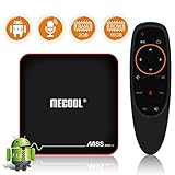 Sidiwen Android 7.1.2 TV Box with Innovative Voice Remote MECOOL M8S PRO W 2GB RAM 16GB ROM Amlogic S905W Quad Core Smart Set Top Box Support 2.4G WIFI 10/100M Ethernet 3D 4K UHD OTA Update Internet M