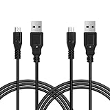 [2 Packs] iXCC 6 Feet Long Micro USB to USB 2.0 Cable, Super Durable A Male to Micro B Charge and Sync Cord for Android/Windows/MP3/Camera and Other Device