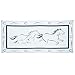 Ming's Mark GH8181 Stylish Camping Reversible Galloping Horses Patio Mat - 8' x 18', Black/White