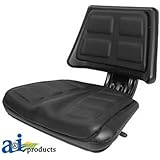 A & I Products Seat, Universal w/ Trapezoid Back, BLK. Replacement for Ford - New Holland Part Number T110BL
