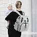Diaper Bag Backpack - Hafmall Waterproof Multifunction Baby Back Pack Nappy Bag for Traveling, Stylish & Large Capacity (Gray)