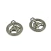 MonkeyJack 10 Pcs Tibetan Silver Western Horse Round Charms Pendants Jewelry DIY Making