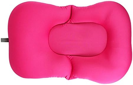DEBRIS TIME Soft Baby Bath Pillow Pad Infant Lounger Air Cushion Floating Bather Bathtub Pad (Red)