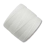 BeadSmith Super-Lon Cord - Size #18 Twisted Nylon - White / 77 Yard Spool