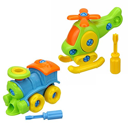 Yamalans Baby Kids Early Learning Airplane Disassembly Assembly Puzzle Educational Toy Gifts Helicopter