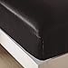 HONEYMOON HOME FASHIONS Ultra Luxury and Soft Satin Full Bed Sheet Set - Black