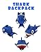 Toddler Kids Leash Backpack Cute Shark with Safety Harness Anti-lost Leash and Chest Strap for Preschool Child - Blue