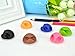 yueton 24pcs Colorful Double Hole Desktop Wire Cord Cable Clip Management Cable Organizer Cord Holder