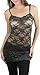 ToBeInStyle Women's All Over Lace Cami Top - Dark Grey - Large