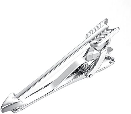 Yoursfs おもしろ ネクタイピン 矢印 おしゃれ ブランド ネクタイピン シルバー 結婚式 成人式 ネクタイピン