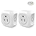 WiFi Smart Plug , EEIEER Mini Outlet Compatible with Amazon Alexa Echo and Google Home , No Hub Required,1 Minute to Set Up,Control from afar ( White ,2 Pack )