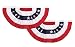 GiftExpress Made in USA 2 Pack 1.5 Ft x 3 Ft Polycotton Stars & Stripes Pleated Fans/American Flag Bunting Outdoor Patriotic Decoration (1.5 ft x 3 ft) primary