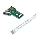 Topinno® USB Charging Port Socket Board & 12 Pin Connector Power Switch Ribbon Cable for SONY PS4 Wireless Dualshock 4 Controller (Model: JDS-040)
