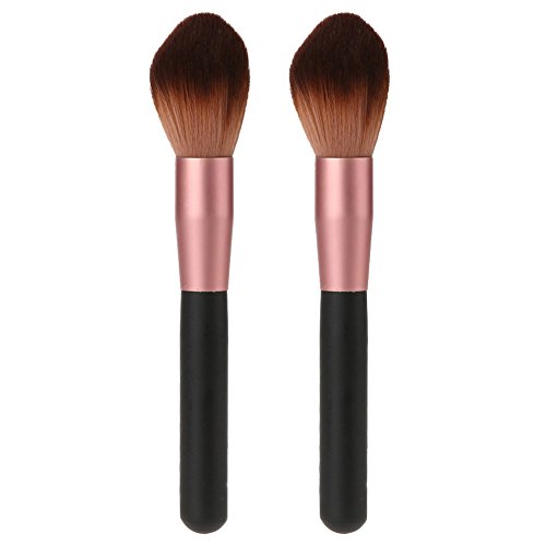 Jocestyle Womens Face Powder Foundation Brush Blush Brush Contour Bronzer Cosmetic Makeup Tool (2 PCS)