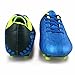 Hawkwell Kids Boys Girls Outdoor Soccer Shoes, Blue PU, 13 M US