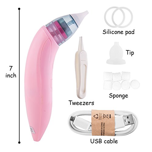 image for LYUN Baby Nasal Aspirator - Safe Hygienic and Battery Operated Nose Cl