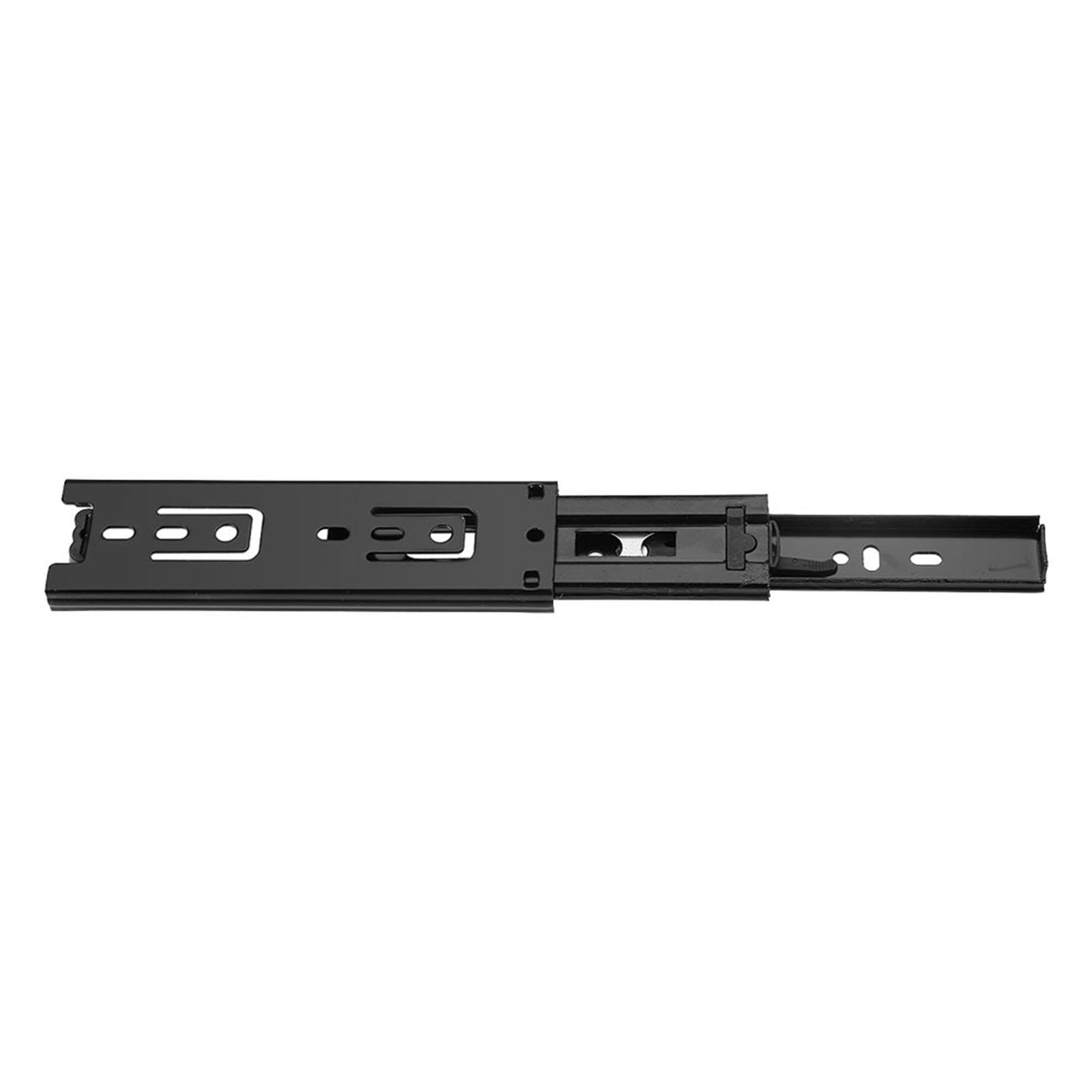 2pcs Mini Drawer Slides, Full Extension Furniture Guide Rail, 3 Section Ball Bearing Telescopic Drawer Slides, Mount Drawer Slides for Kitchen Cupboard Wardrobe Slide Rail (6in)