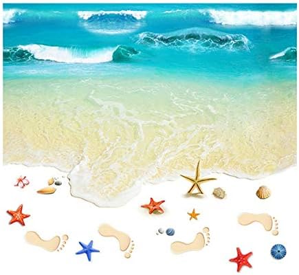 Avoir Images Motif De Plage 3d Sol Sticker Mural Chambre Cuisine Toilettes actualisé par