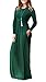 Viishow Women's Long Sleeve Loose Plain Maxi Dresses Casual Long Dresses With Pockets