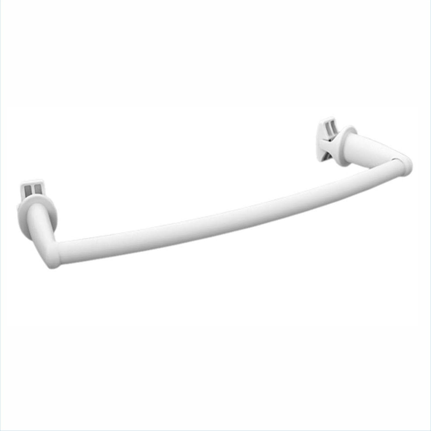 BASIC towel rail Towel holder for bathroom radiators Length: 430 mm. Curved design white