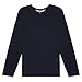 French Toast Boys' Big Long Sleeve V-Neck Tee, Navy, M (8)
