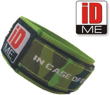 IDme safety identity wristband (Camo Green) by IDme