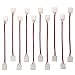 EvZ 10PCS LED 5050 Single Colour Strip Light Connector 2 Pin Conductor 10 mm Wide Strip to Strip Jumper primary