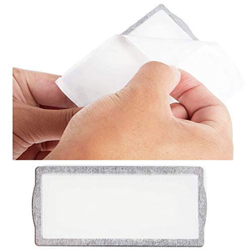 Clip Label Holders, Self Adhesive Metal Bookplates for Books Cards