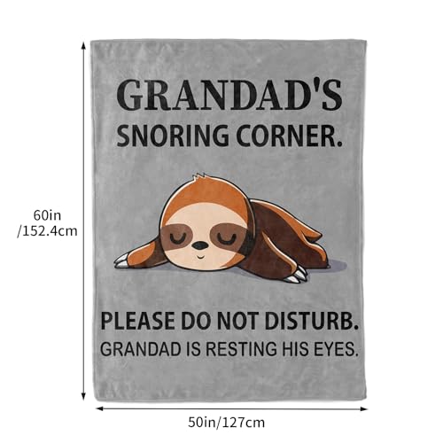 KAAYEE Grandad Gifts, Blanket Grandad Birthday Gifts, Gifts for Grandad on Fathers Day Christmas Valentines Easter, Retirement Thank You Presents for Grandfather