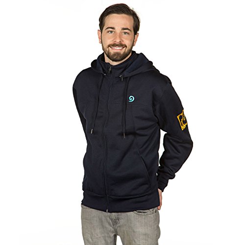 Hearthstone Worthy Opponent Blue Zip-Up Jacket Hoodie 2X-Large