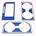 Blue Gear Shift Box Panel and Cup Holder Decorative Cover for Ford F150 2016 2017
