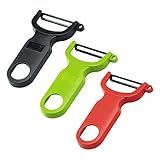 Kuhn Rikon 3-Set Original Swiss Peeler, Red/Green/Yellow (3-Set, Red/Black/Green)