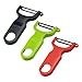 Kuhn Rikon 3-Set Original Swiss Peeler, Red/Green/Yellow (3-Set, Red/Black/Green)