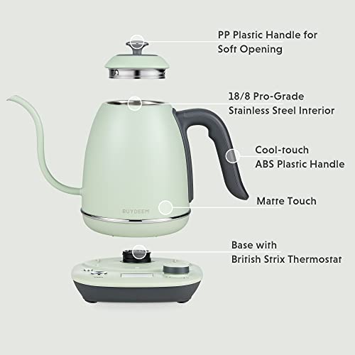 BUYDEEM K821 Electric Gooseneck Kettle with Variable Temperature