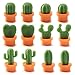 12PCS Refrigerator Magnet Kitchen Magnet Office Magnet whiteboard and Dry Cleaning Board, Lovely and Colorful Potted Design (Cactus)