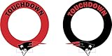 New England Patriots Set of Hole Border Vinyl Decals Stickers Cornhole