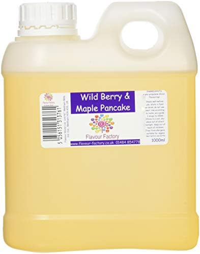 Flavour Factory Intense Food Flavouring, 1000 ml, Wild Berry and Maple Pancake