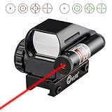 CVLIFE 1x22x33 Reflex Sight Red and Green 4 Reticle Dot Sight with 2mW Gun Sight Laser