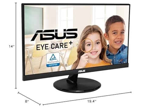 ASUS Monitor (VP227HE) Full HD, 75Hz, Adaptive-Sync