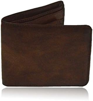 London Craze Mens Dark Brown Faux Leather Wallet